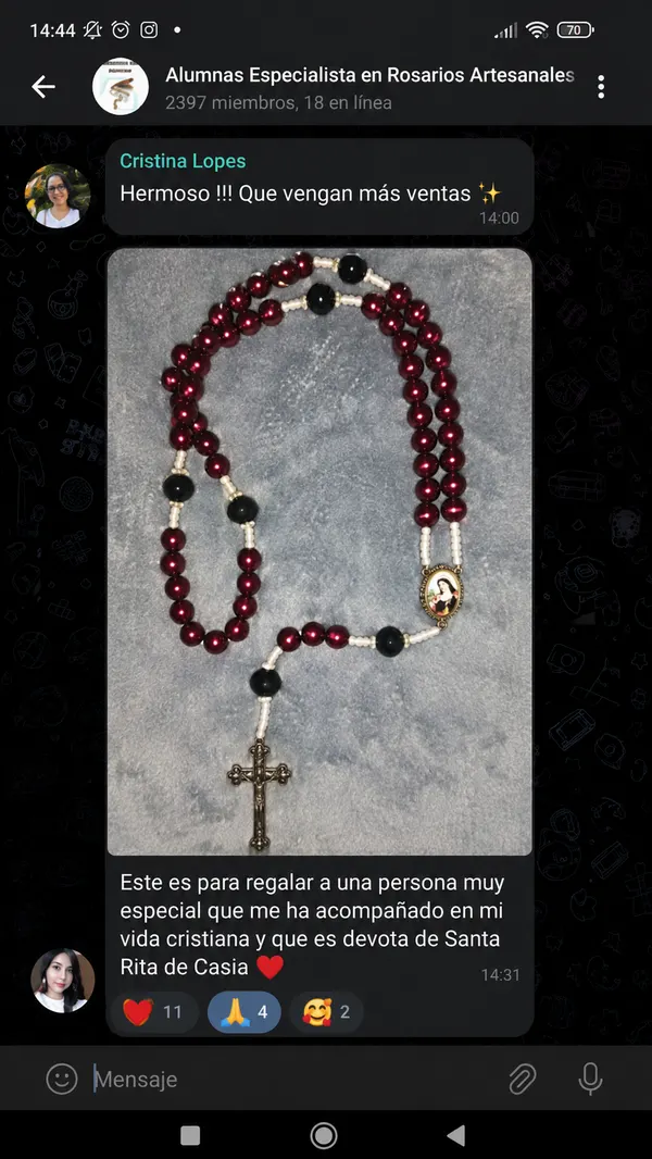 Testimonio 6 — alumna del curso Especialista en Rosarios